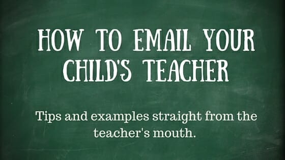 Email child's teacher